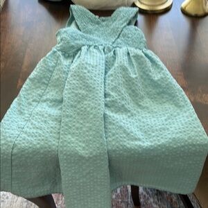 Light Blue Textured Sleeveless Dress
